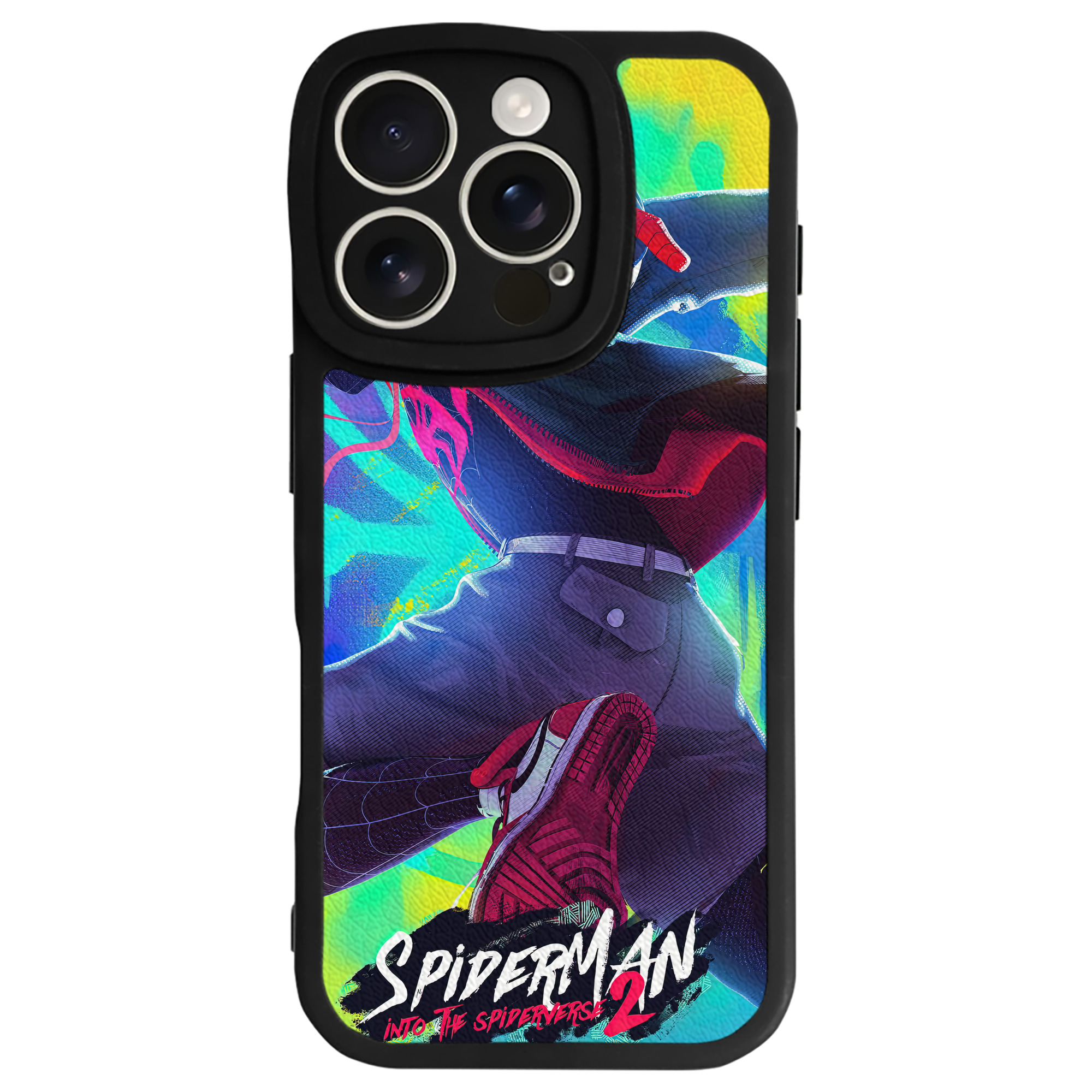 （画像用） Spider Man スパイダーマン 【iPhone 16シリーズ対応】シリコンスマホケース（レザー調） 材質：シリコン